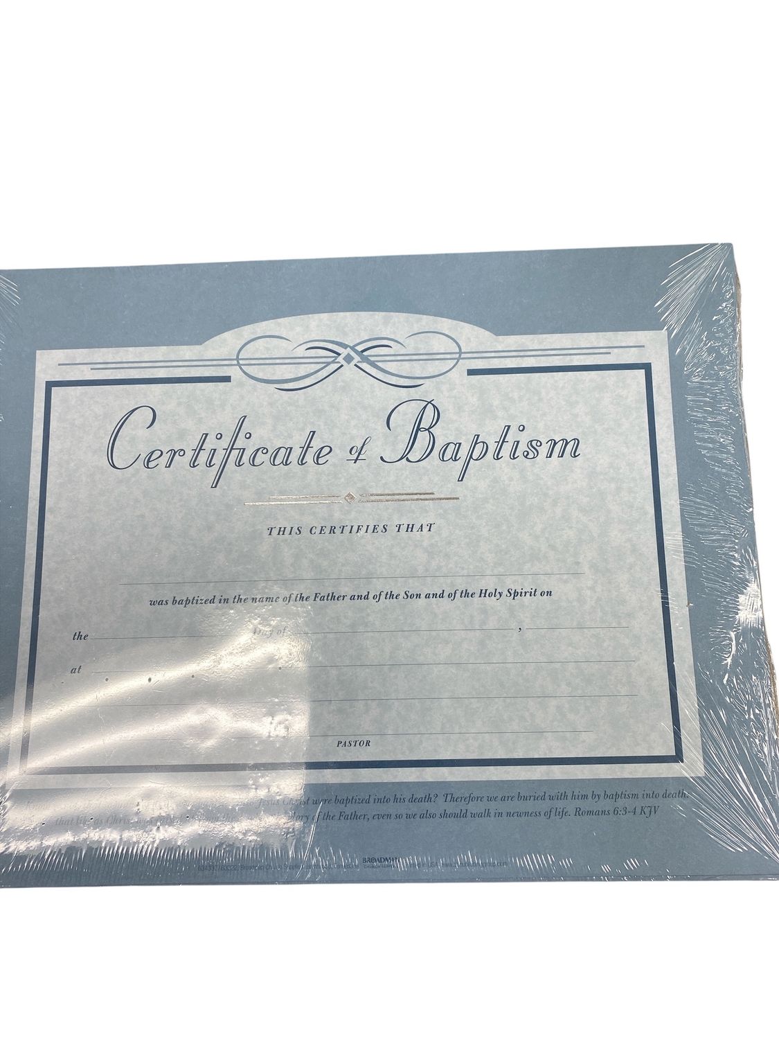 Certificate of Baptism