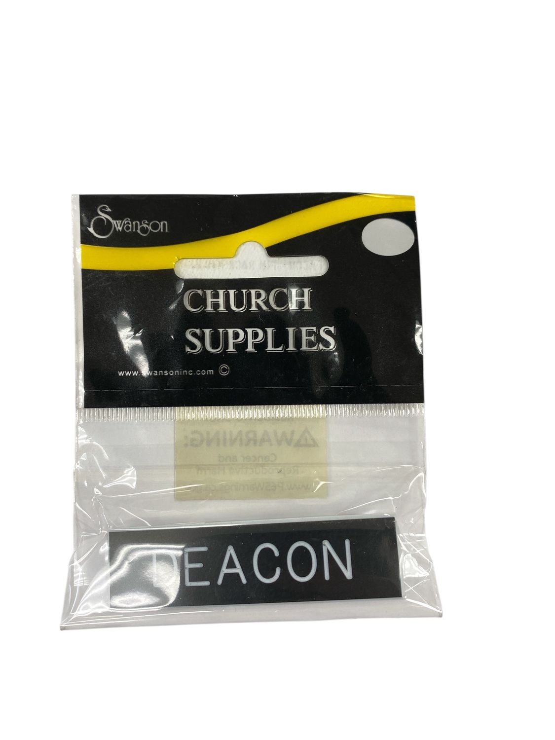 Deacon Pin Back Badge