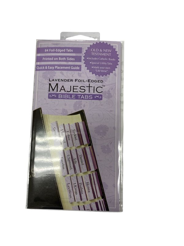 Lavender Foil Edged Majestic Bible Tabs