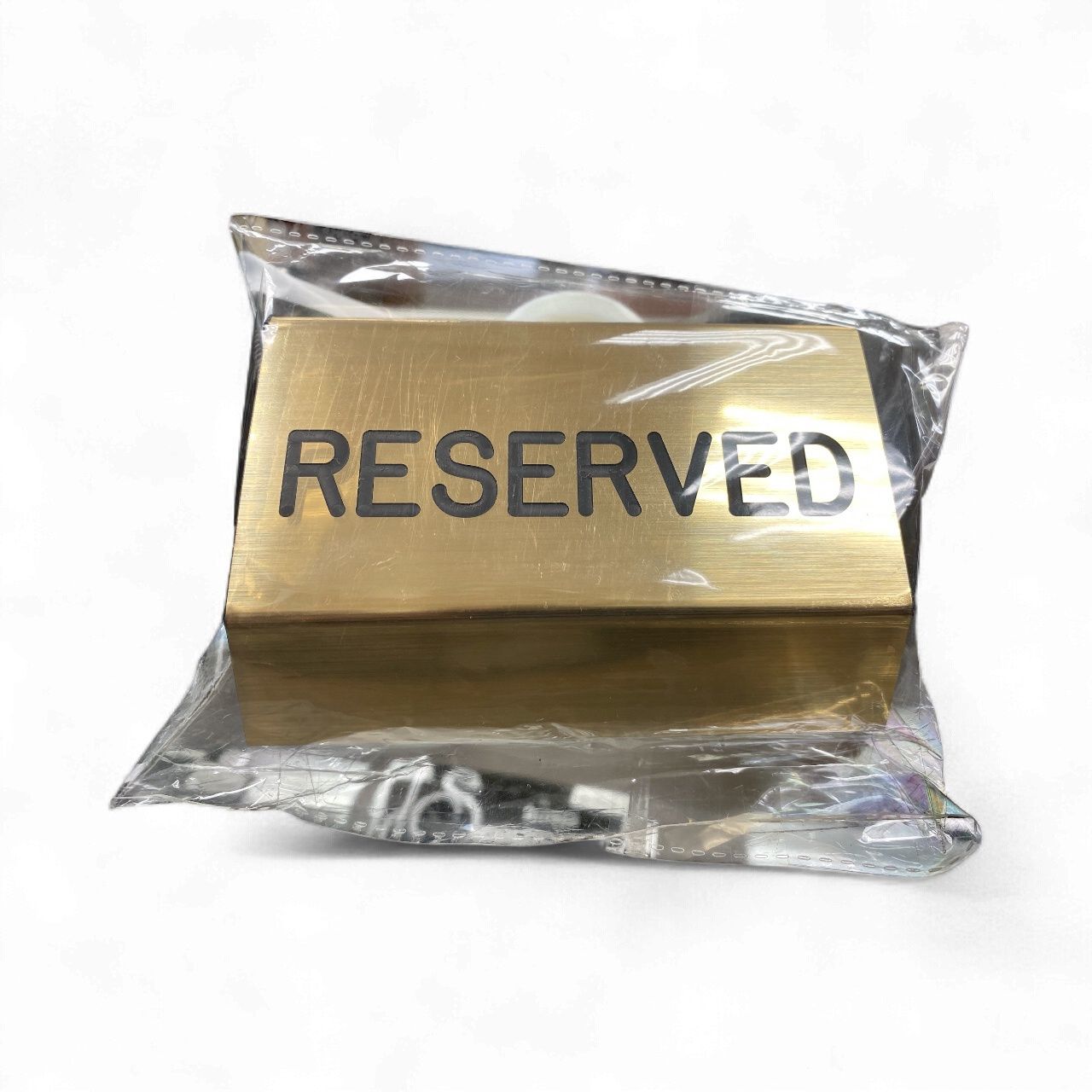Reserved pew and chair signs