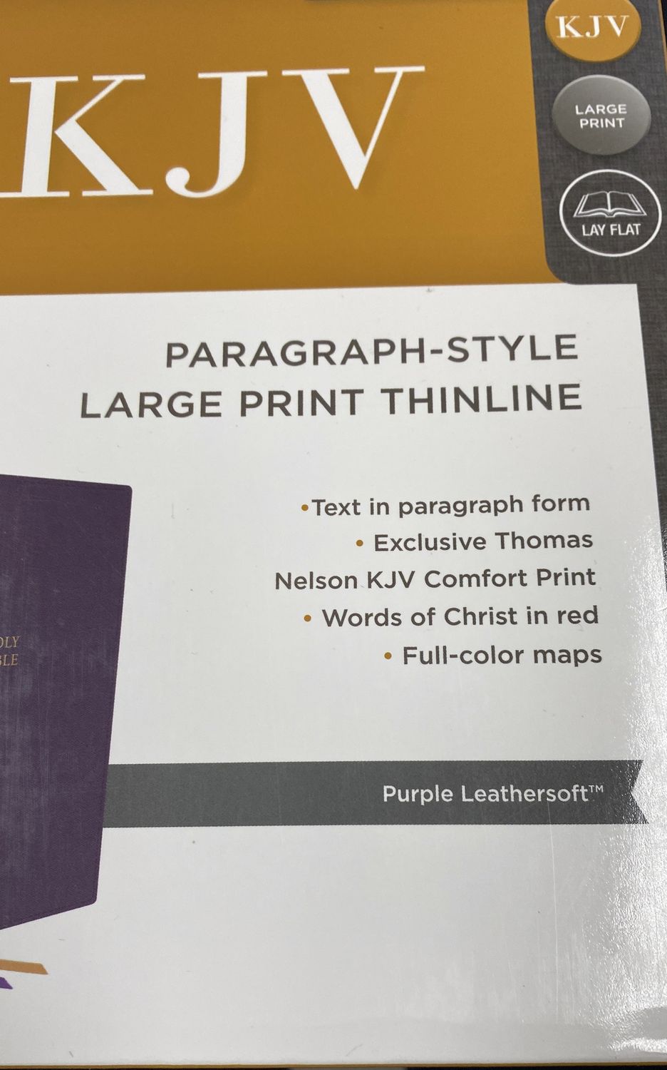 KJV-Paragraph Style, Large Print Thinline