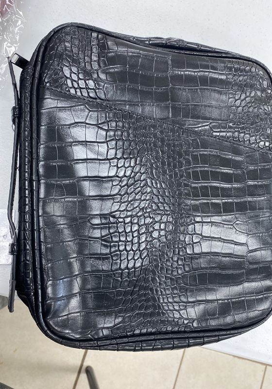 Black - Large Bible Cover (Croc Style)