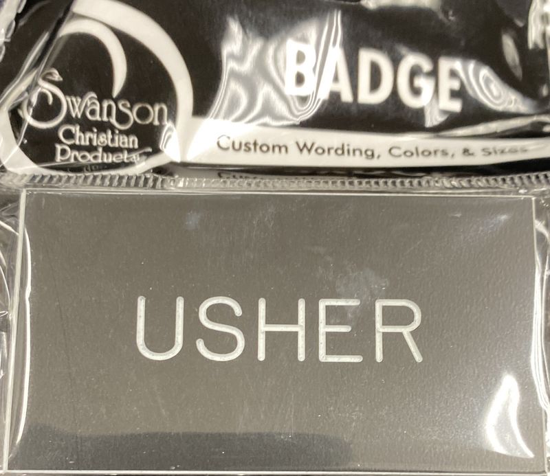 Usher Badge w/Magnet