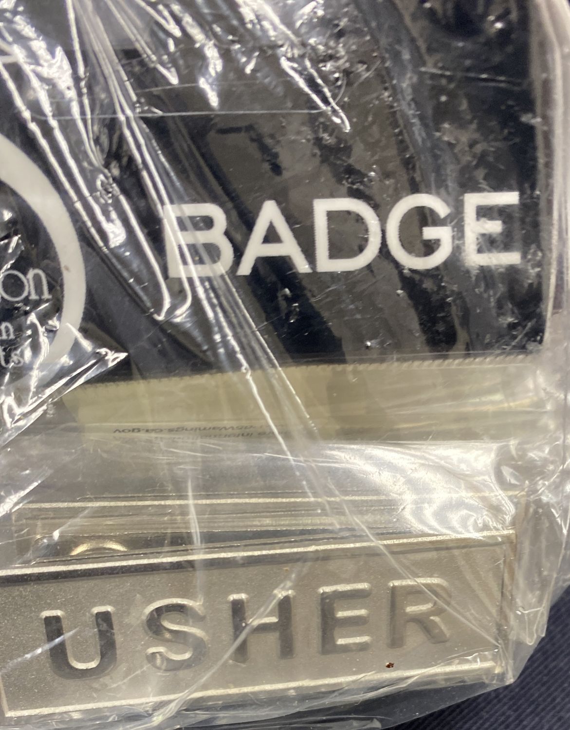 Usher Badge w/Silver Magnet