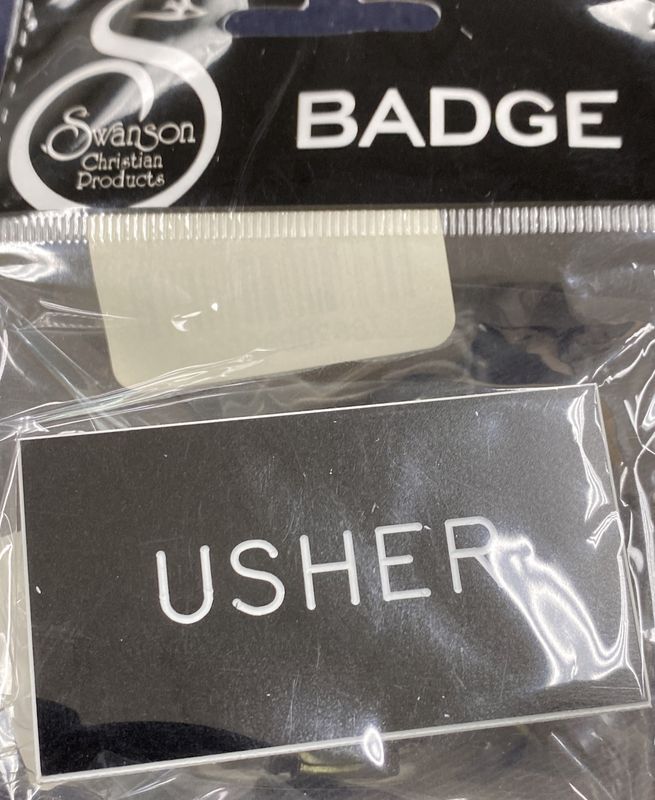 Usher Badge w/clip