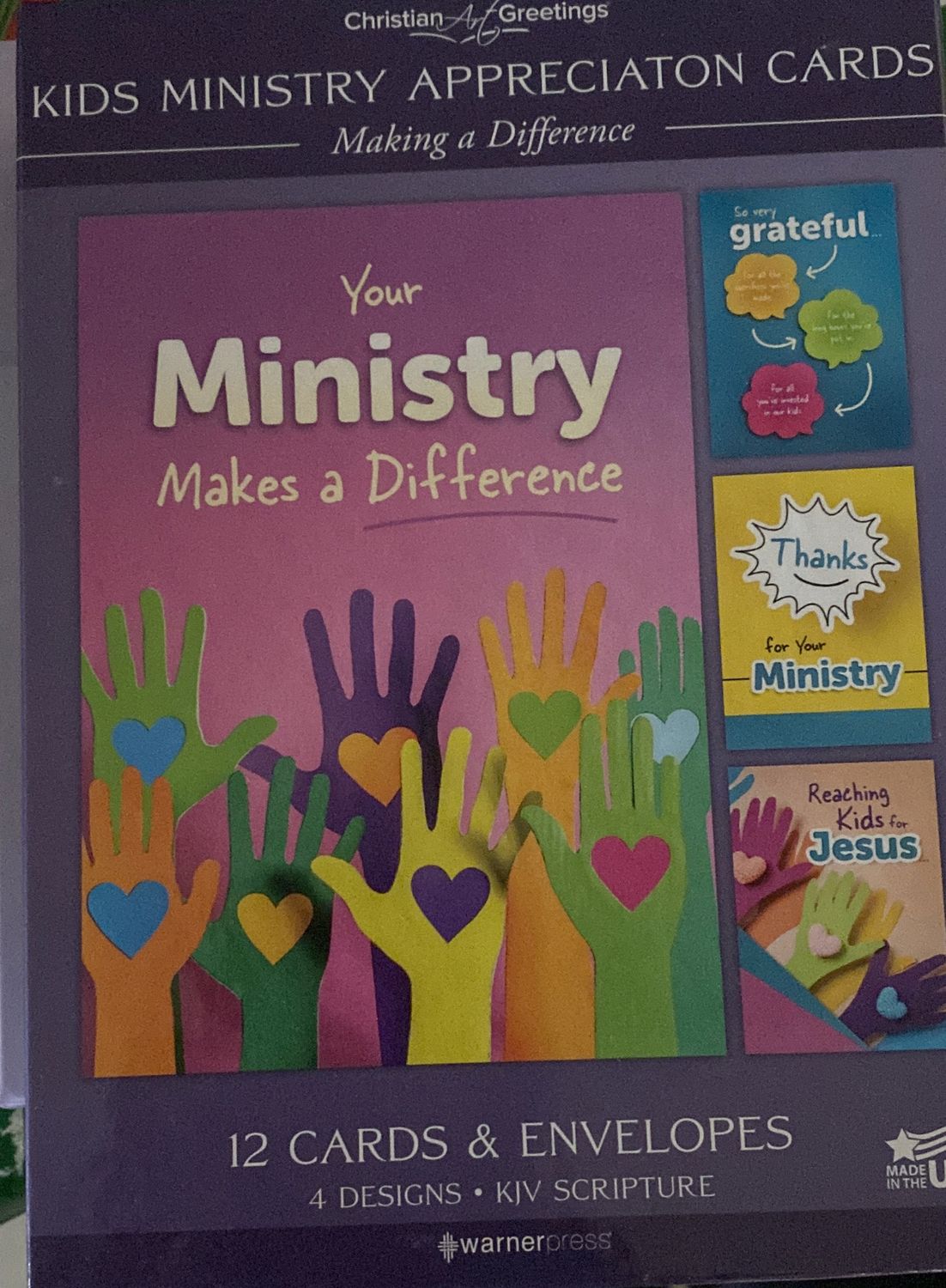 Kids Ministry Appreciation Cards