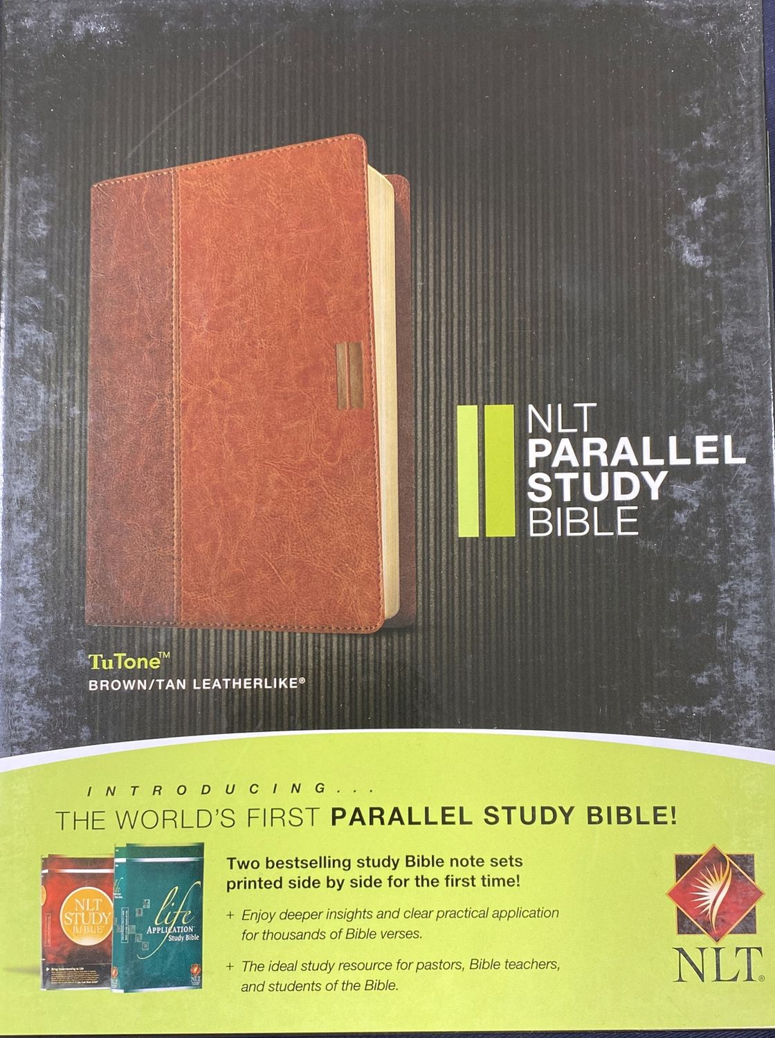 NLT Parallel Study Bible  TuTone Brown/tan