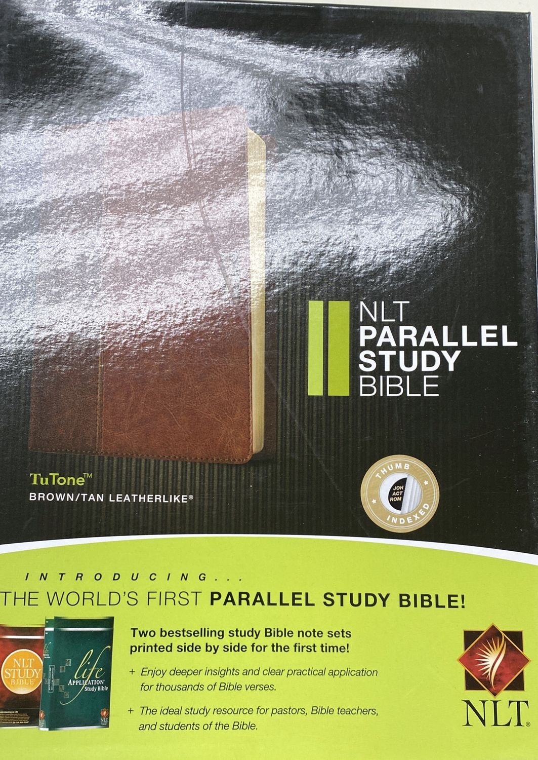 NLT Parallel Bible TutTone Brown/tan (indexed)