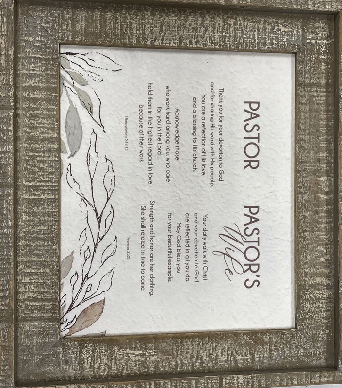 Pastor &amp; Wife Frame