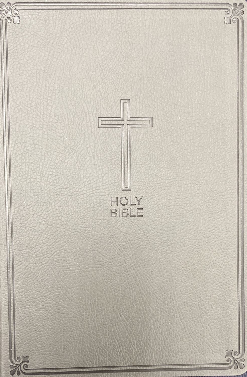 NKJV Thinline - Charcoal Leathersoft Bible