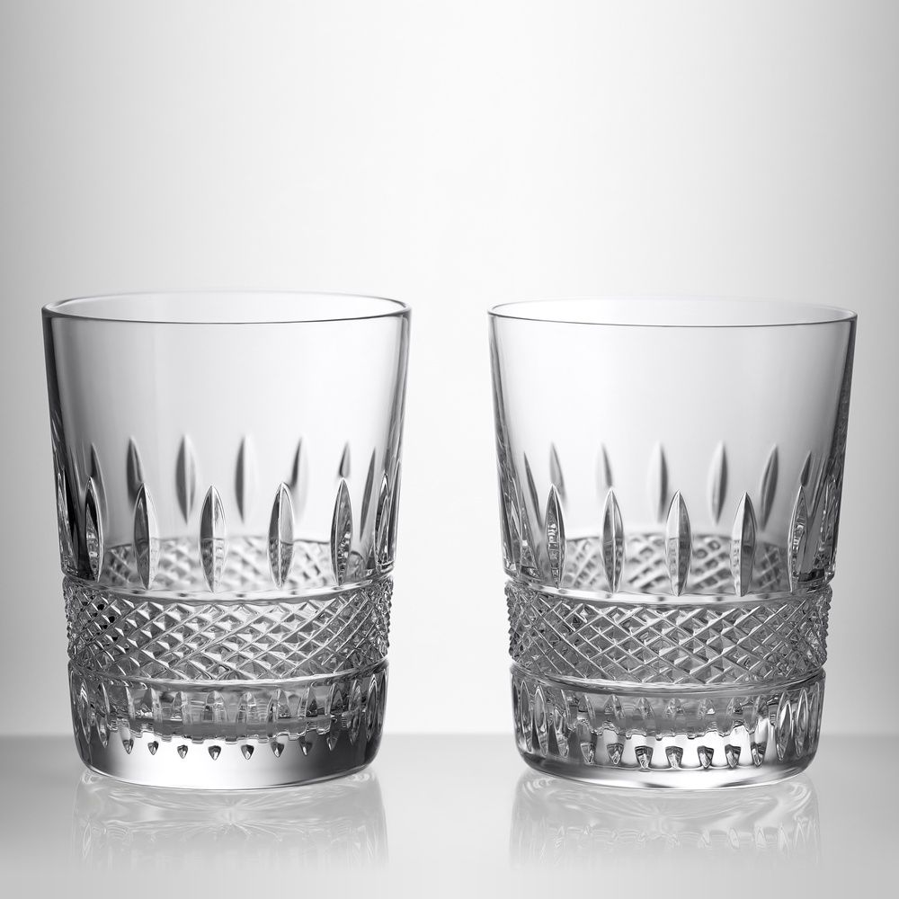 Irish Lace Double Old Fashioned 11.5oz set of 2