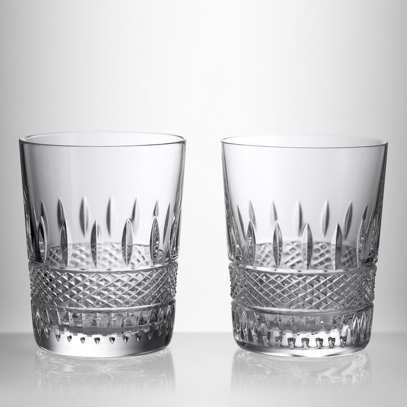 Irish Lace Double Old Fashioned 11.5oz set of 2