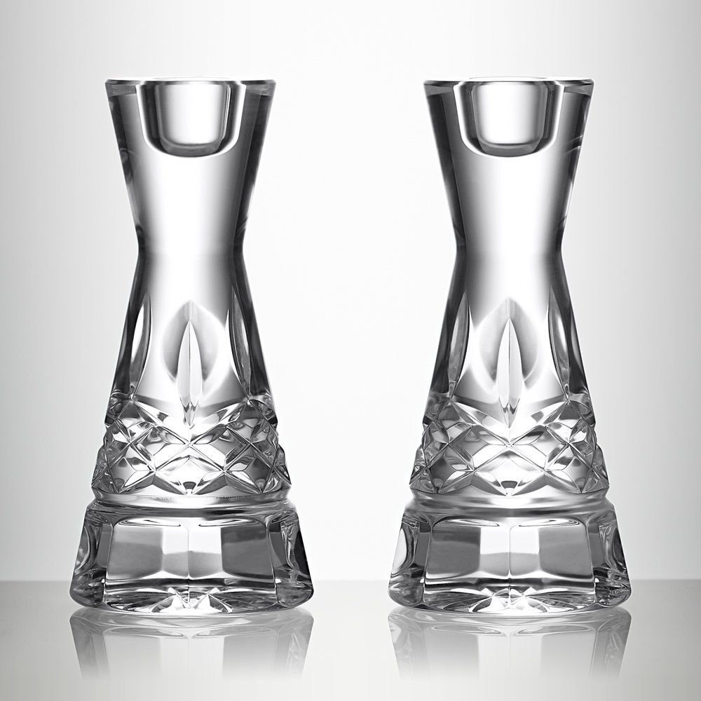 Lismore Round Candlestick 6&quot; set of 2