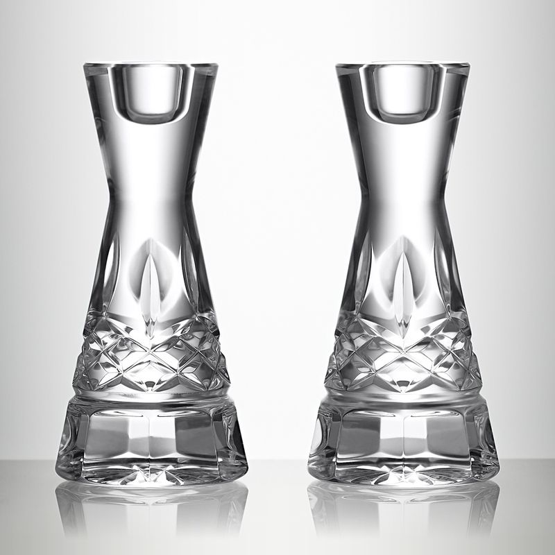 Lismore Round Candlestick 6&quot; set of 2