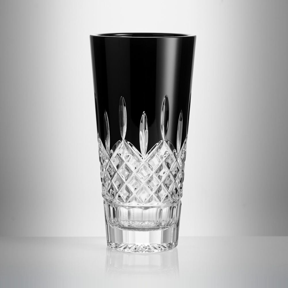 Lismore Black Vase 10&quot;