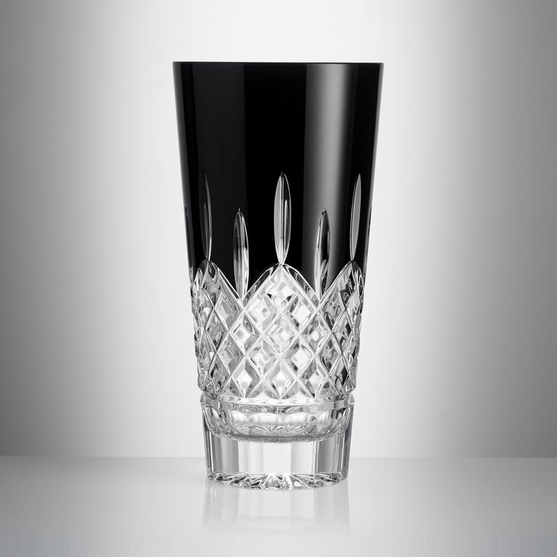Lismore Black Vase 12&quot;