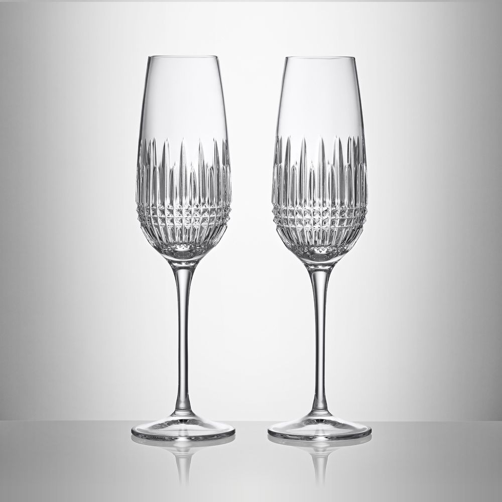 Lismore Diamond Essence Flute 10.5oz set of 2