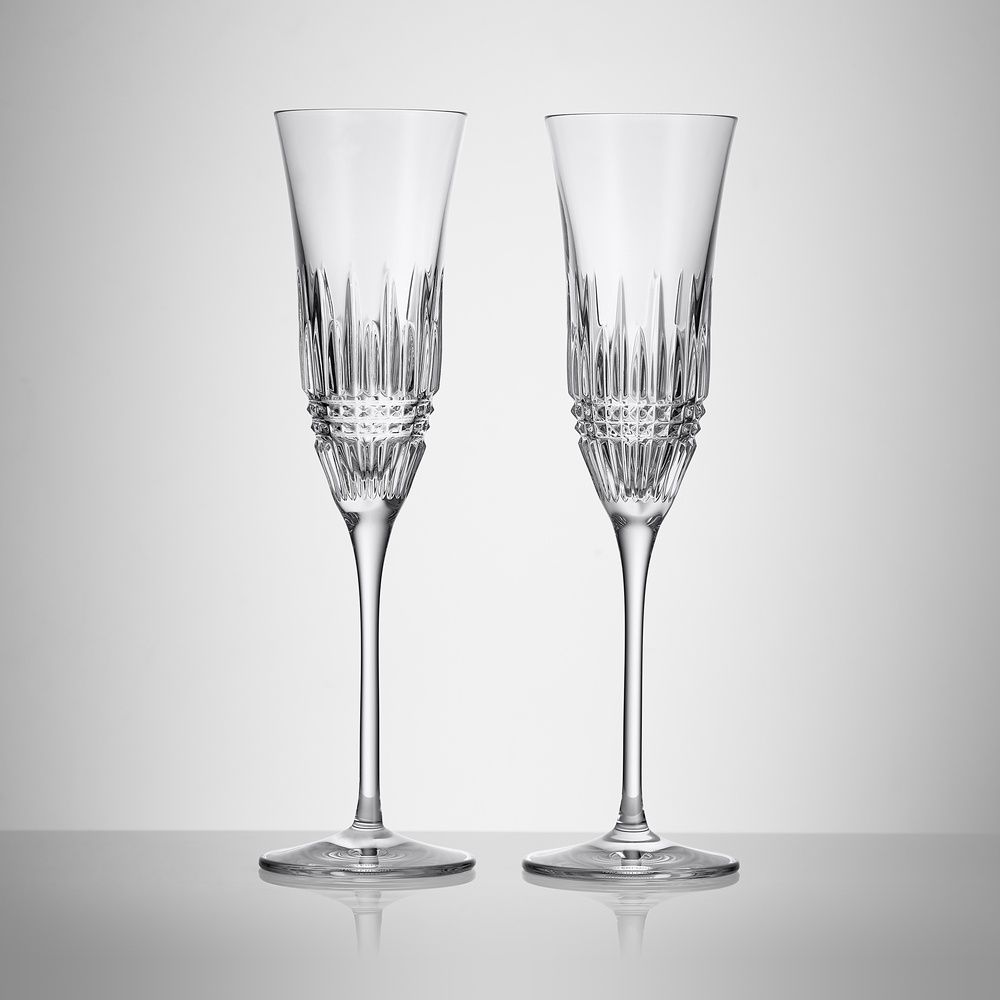 Lismore Diamond Essence Flute 7.5oz set of 2