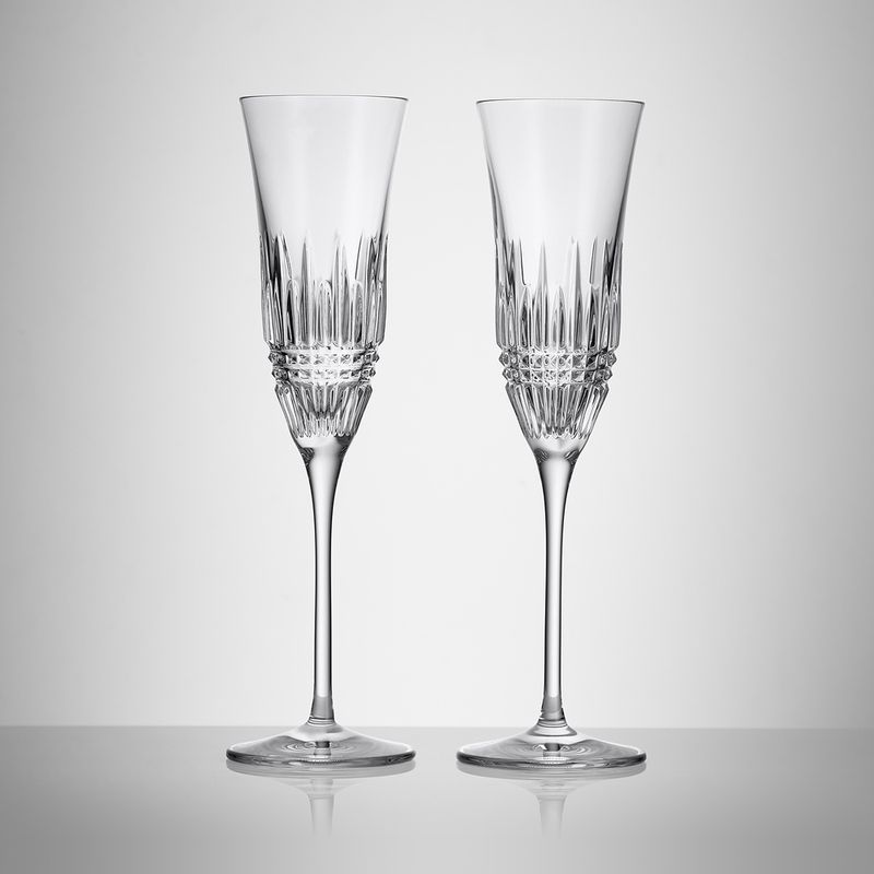 Lismore Diamond Essence Flute 7.5oz set of 2