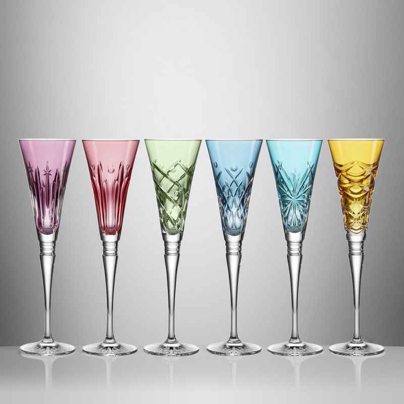 Winter Wonders Flutes Coloured Mixed set of 6