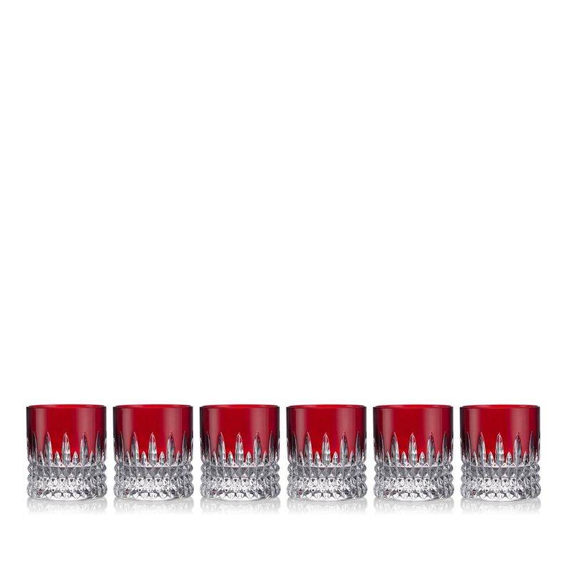 Lismore Diamond Red Tumblers 6oz set of 6