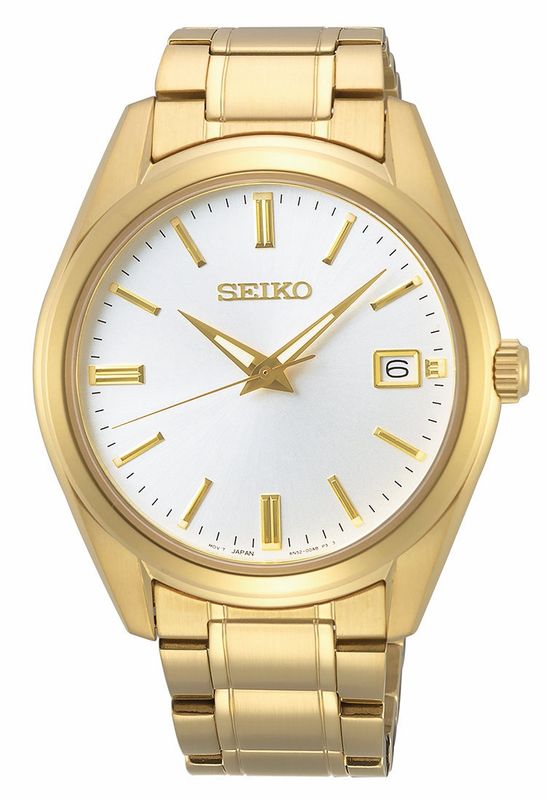 Seiko Essentials Gold Mens Watch SUR314P1