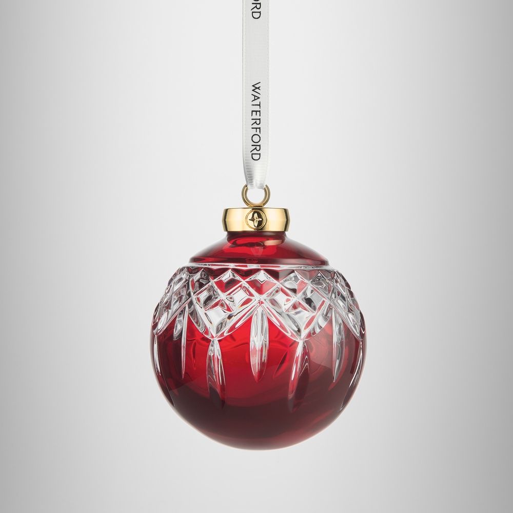 Lismore Bauble Red Ornament