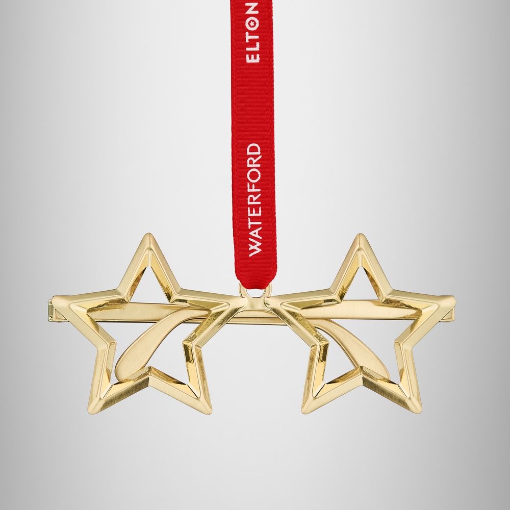 Elton John Spectacles Golden Ornament