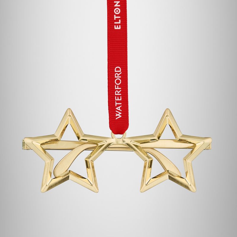 Elton John Spectacles Golden Ornament