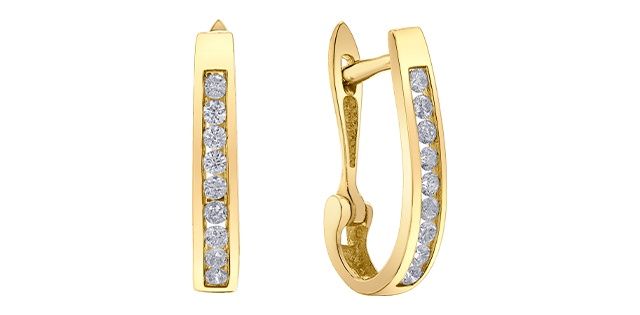 Corona Diamond 10KY .25TW Earrings ELU27166