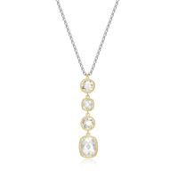 ELLE Necklace Sterling - Essence Multi-Shape Checkerboard R0LBZN9746