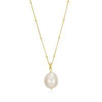 ELLE Necklace Sterling Gold Plated - Genesis White Pearl 30LC034546