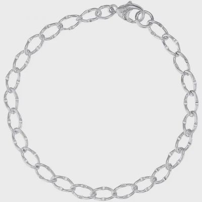 Nuco Bracelet Sterling - Dapped Single Link Curb 7&quot;