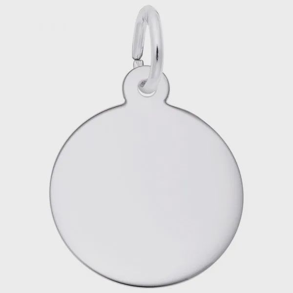 Nuco Charm Sterling - Small Round Disc