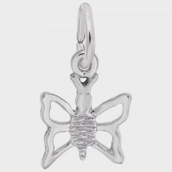 Nuco Charm Sterling - Butterfly Accent