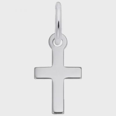 Nuco Charm Sterling - Plain Cross Accent