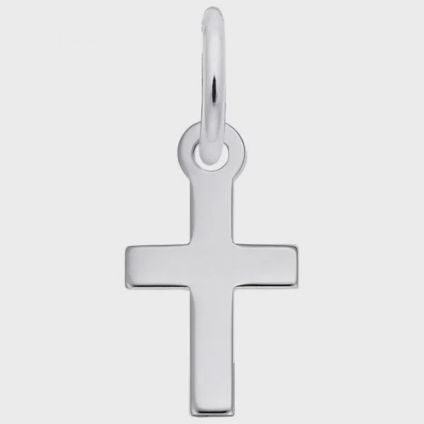 Nuco Charm Sterling - Plain Cross Accent