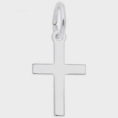 Nuco Charm Sterling - Small Plain Cross