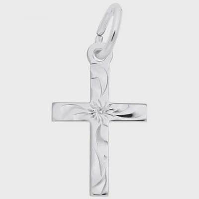 Nuco Charm Sterling - Small Flared Cross