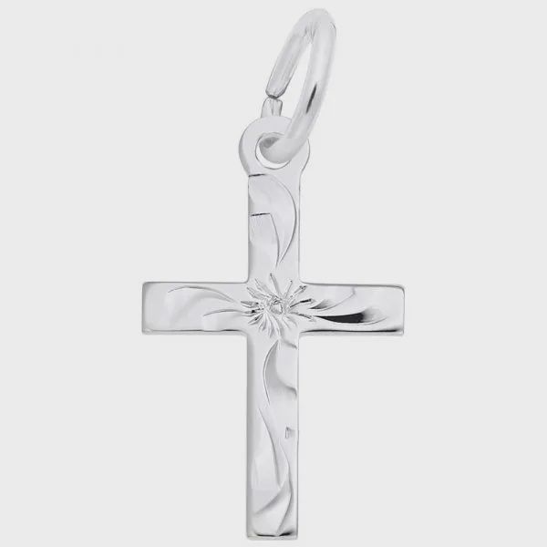 Nuco Charm Sterling - Small Flared Cross