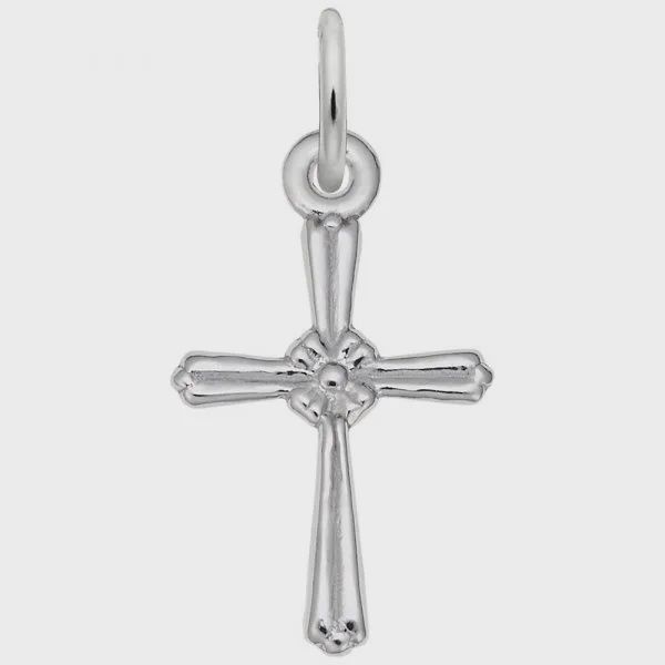 Nuco Charm Sterling - Cross Accent
