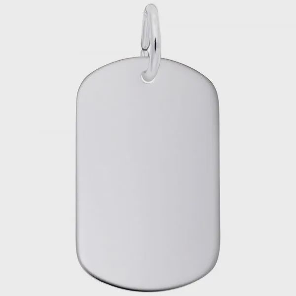 Nuco Charm Sterling - Small Dog Tag