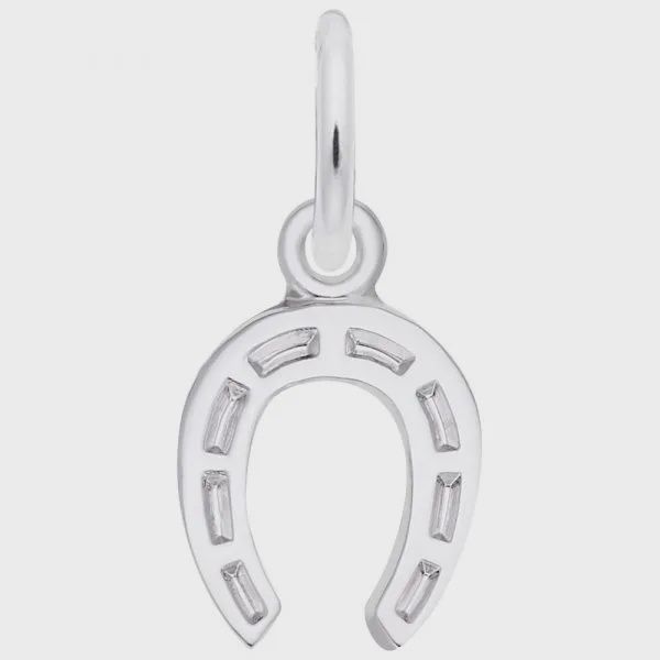 Nuco Charm Sterling - Lucky Horseshoe Accent