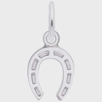 Nuco Charm Sterling - Lucky Horseshoe Accent