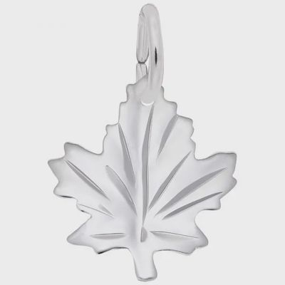 Nuco Charm Sterling - Medium Maple Leaf