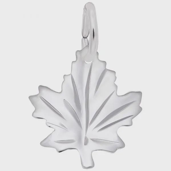 Nuco Charm Sterling - Medium Maple Leaf