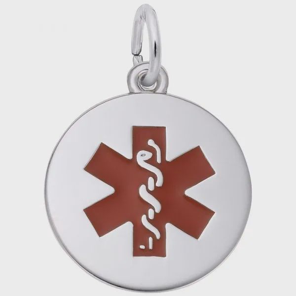 Nuco Charm Sterling - Medical Painted Symbol