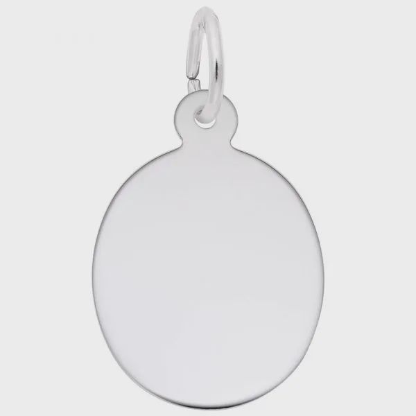 Nuco Charm Sterling - Oval Disc