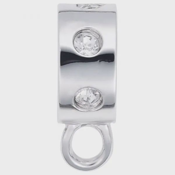 Nuco Charm Sterling - Charmdrop White Stones