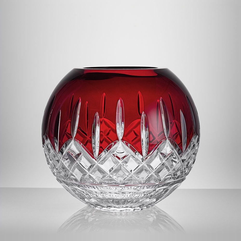 Lismore Red Rose Bowl 8&quot;